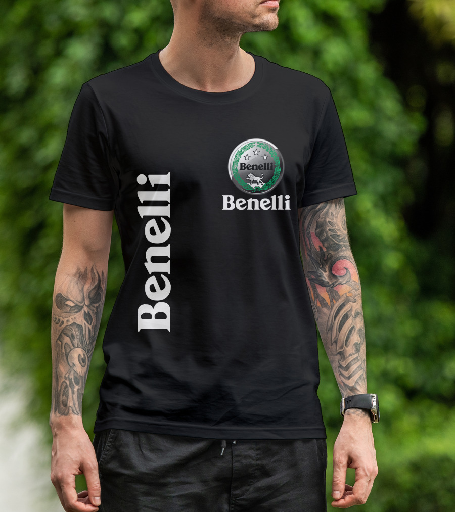 Benelli Logo With Stars Lion T-Shirt