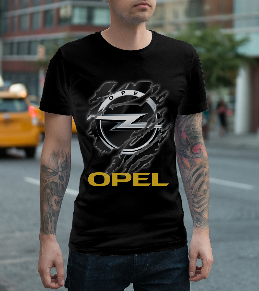 Opel 04 Logo With Claw Marks And Silver Z Symbol T-Shirt
