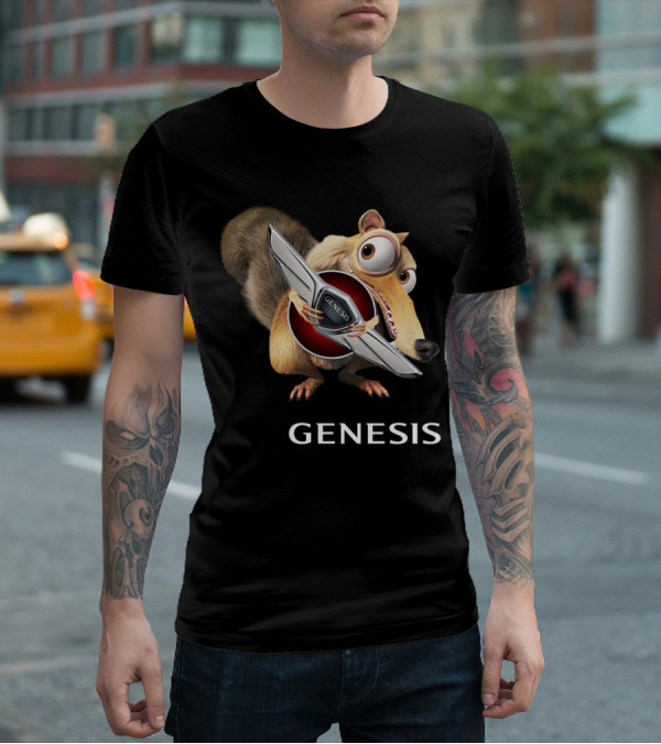 Ice Age Scrat Holding Genesis Car T-Shirt