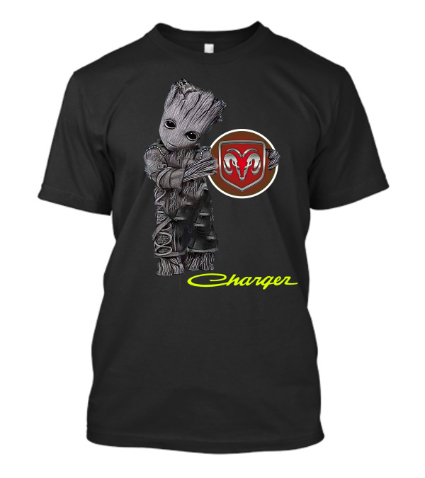 Groot Holding Ram Logo With Charger T-Shirt