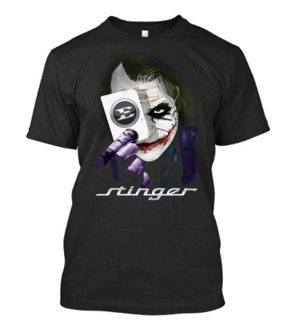 Stinger Joker Playing Card Face T-Shirt