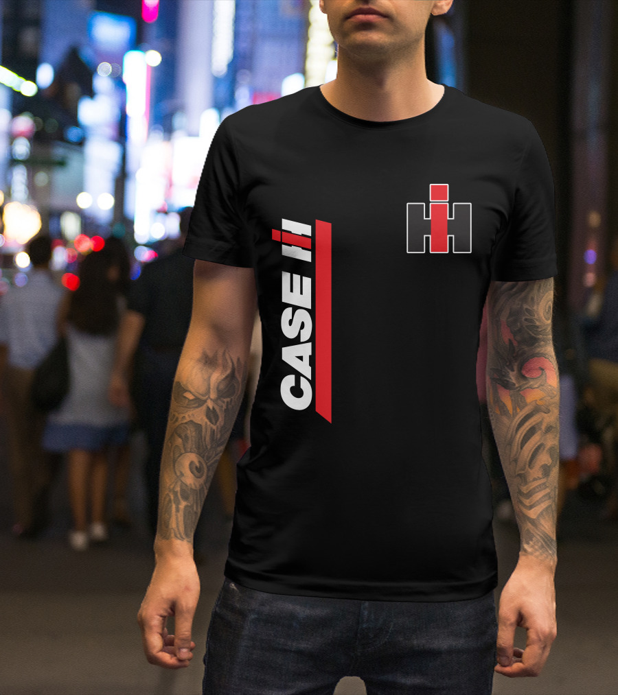 Case Ih Tractor Logo Black And Red T-Shirt
