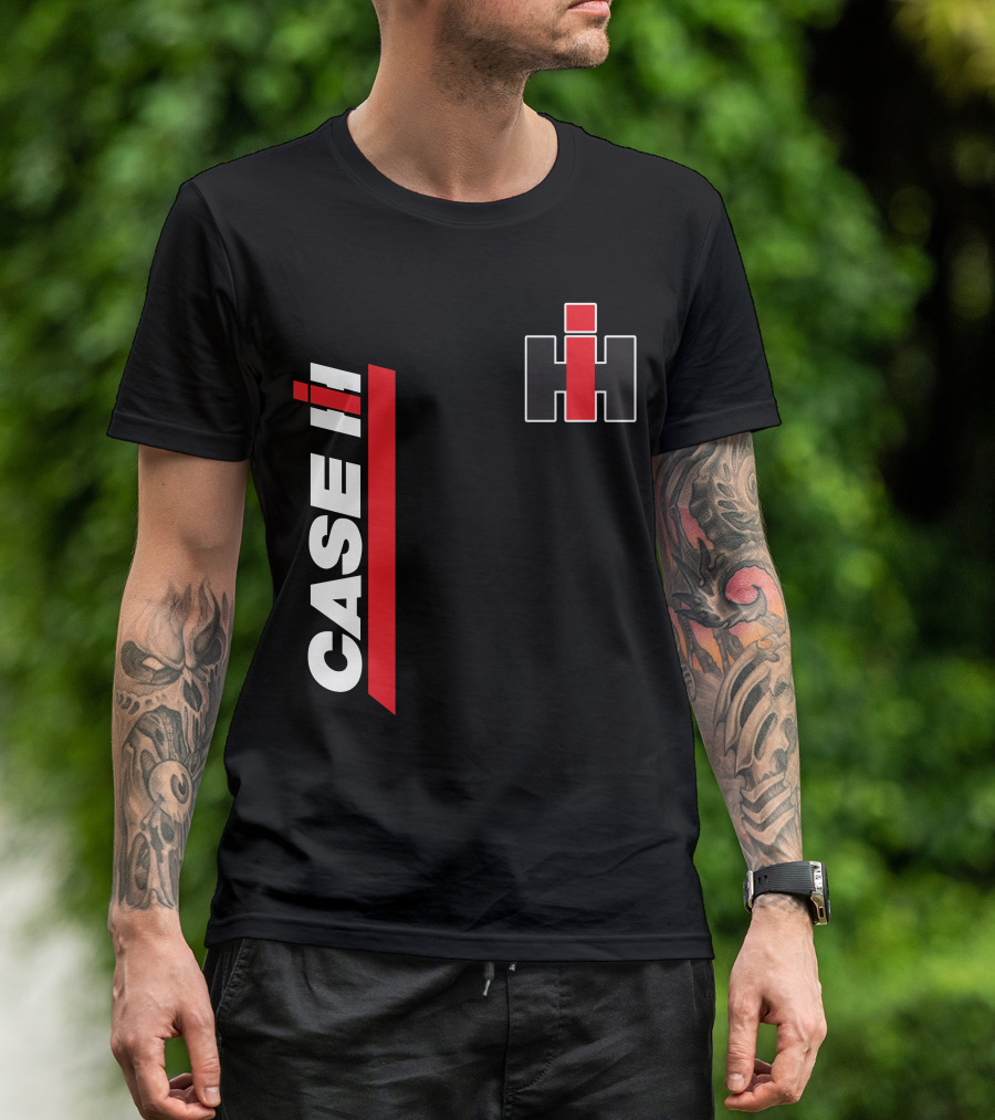 Case Ih Tractor Logo Black And Red T-Shirt