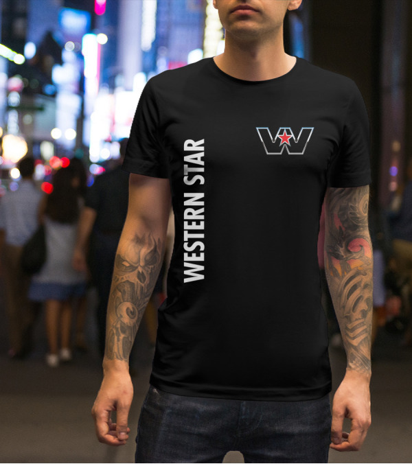 Western Star W Logo And Red Star T-Shirt