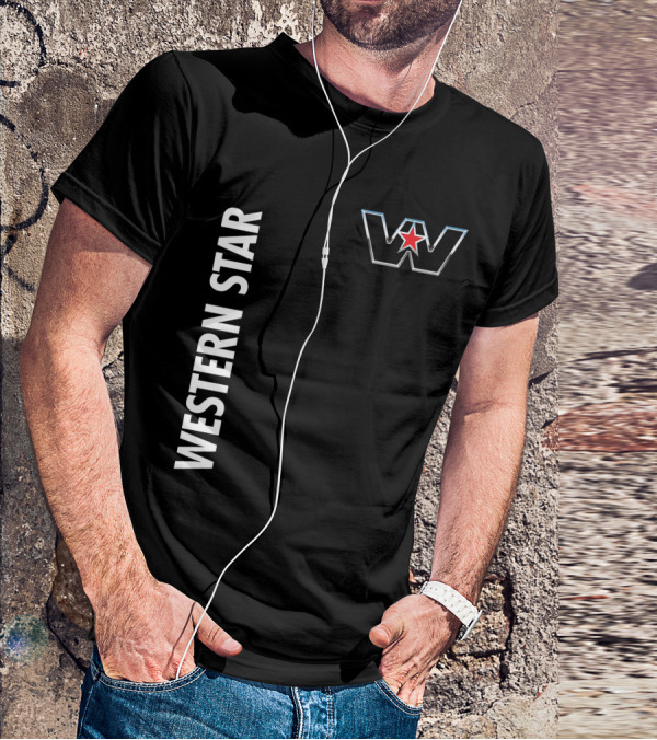 Western Star W Logo And Red Star T-Shirt