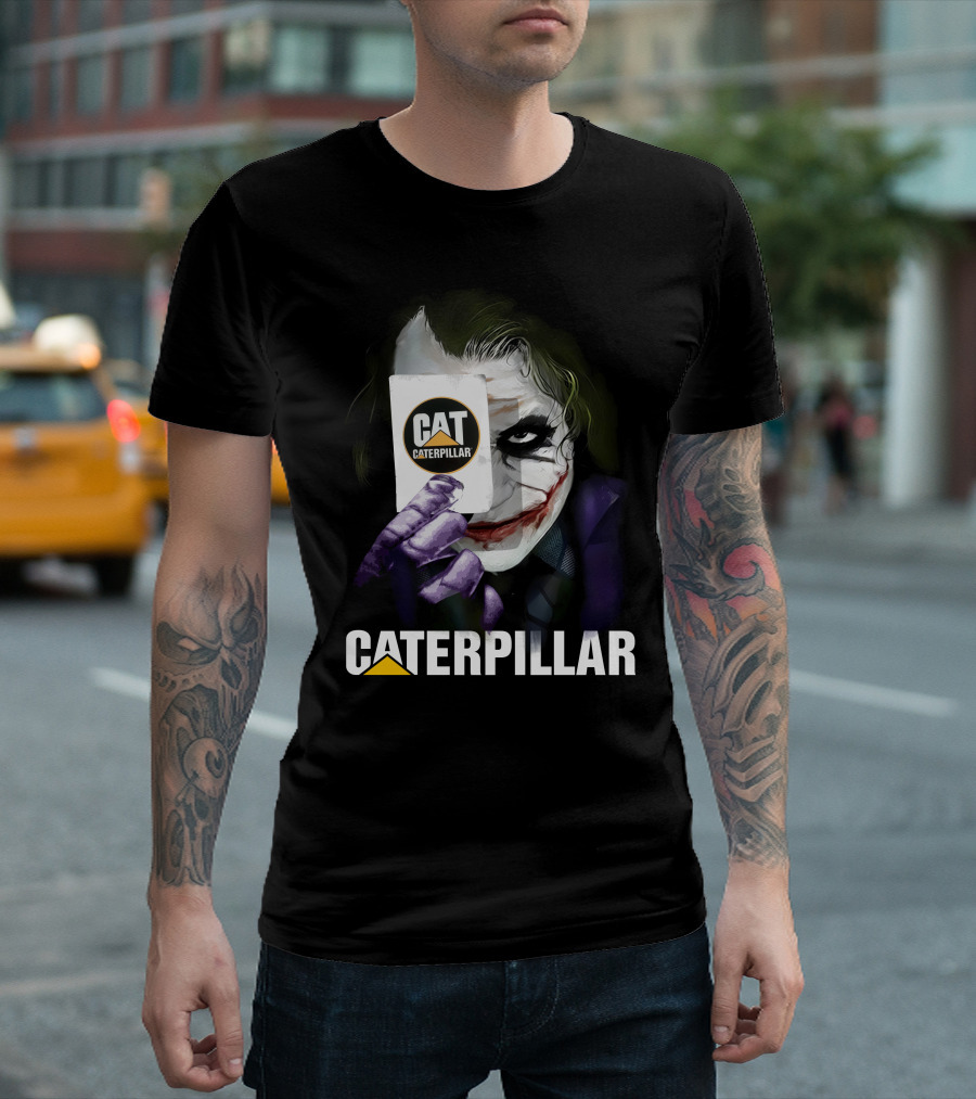 Caterpillar Cat Joker Card T-Shirt
