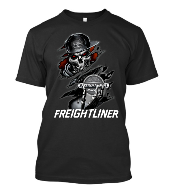Freightliner Racing Skull Hands Rattling T-Shirt