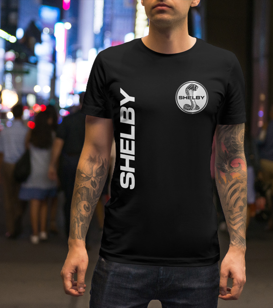Shelby Cobra Logo Vertical T-Shirt