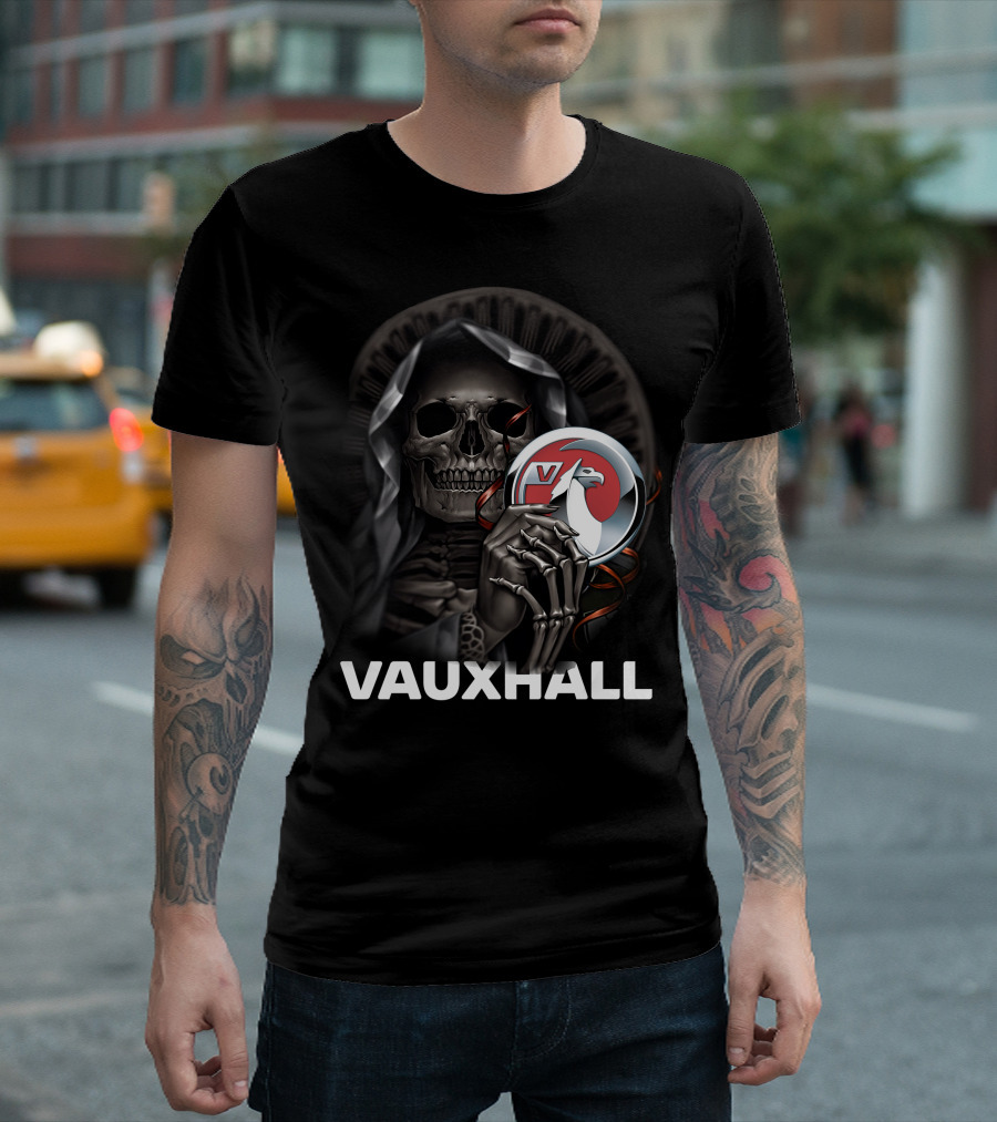 Vauxhall Grim Reaper Holding Badge T-Shirt