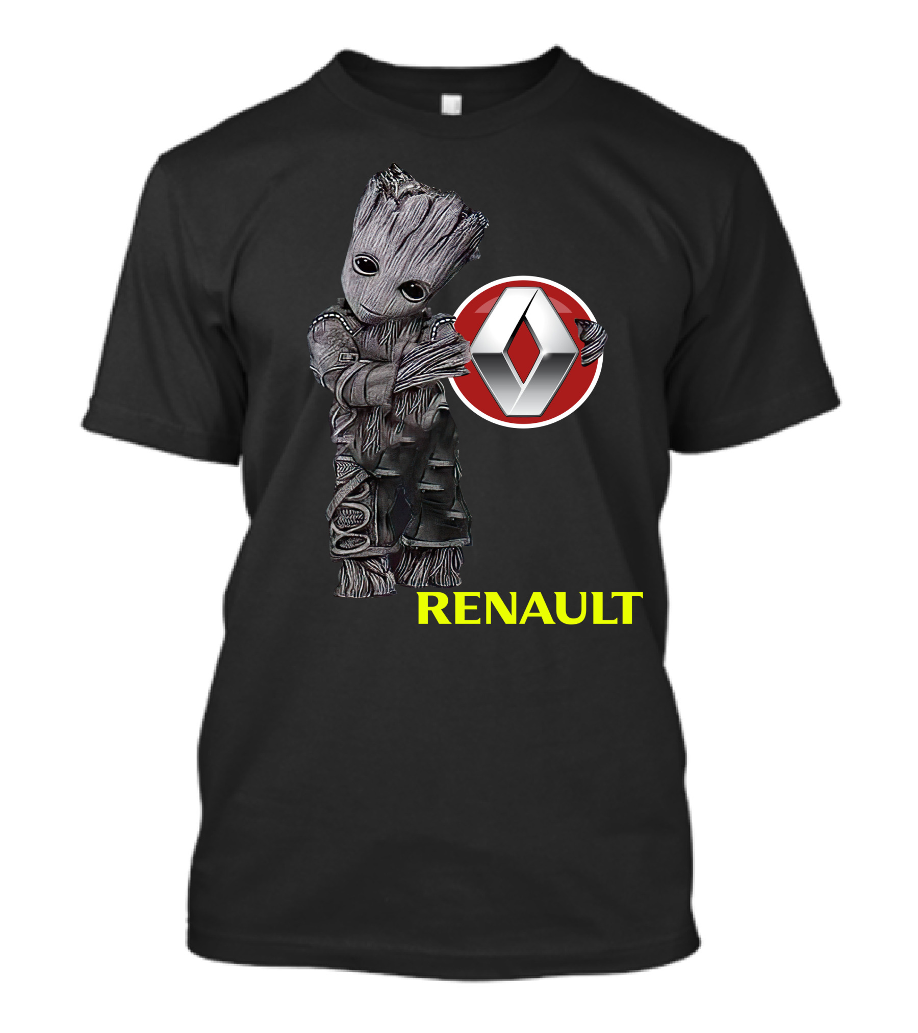 Renault Groot Iconic Tree Character With Car T-Shirt