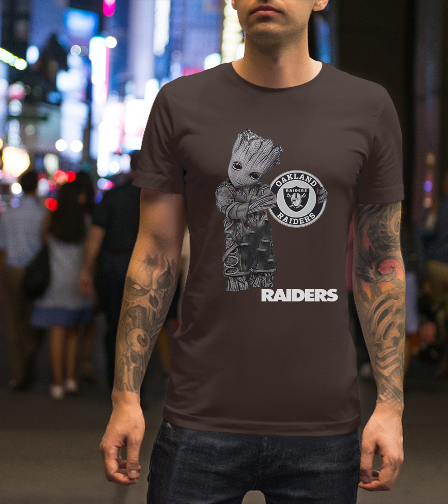 Oakland Raiders Groot Holding T-Shirt