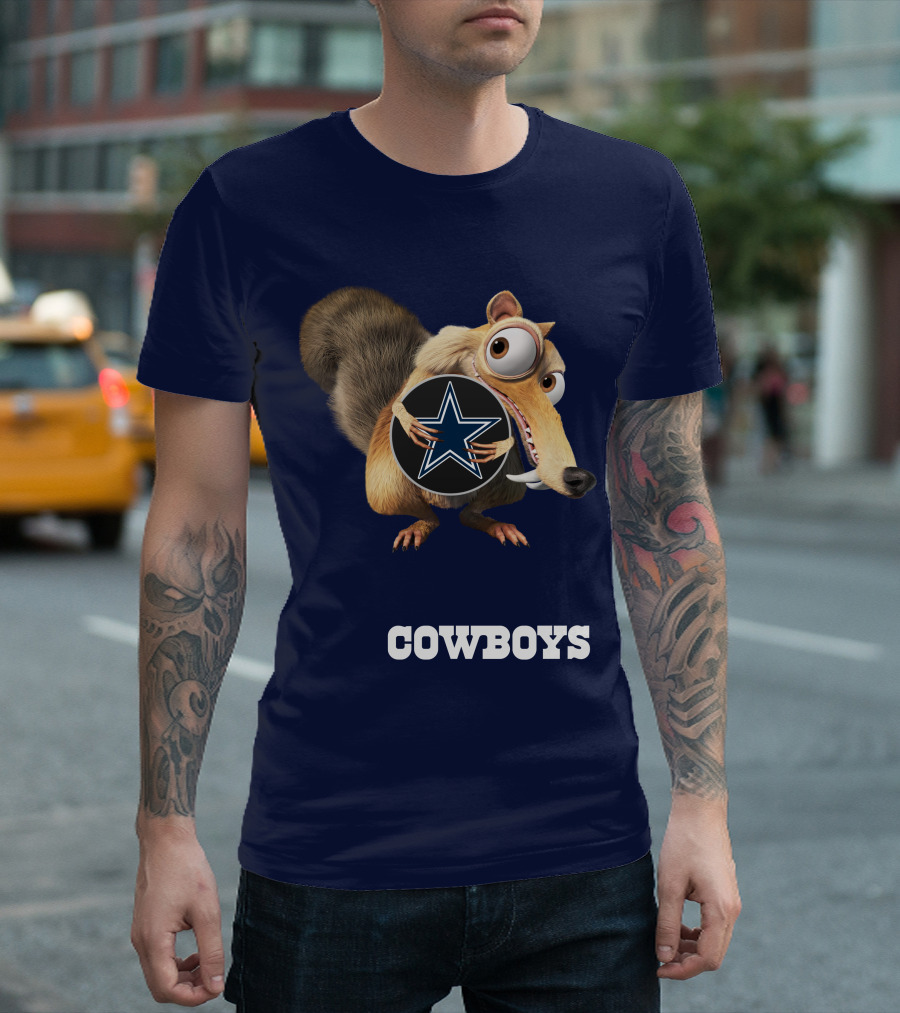 Cowboys Scrat Holding Star T-Shirt
