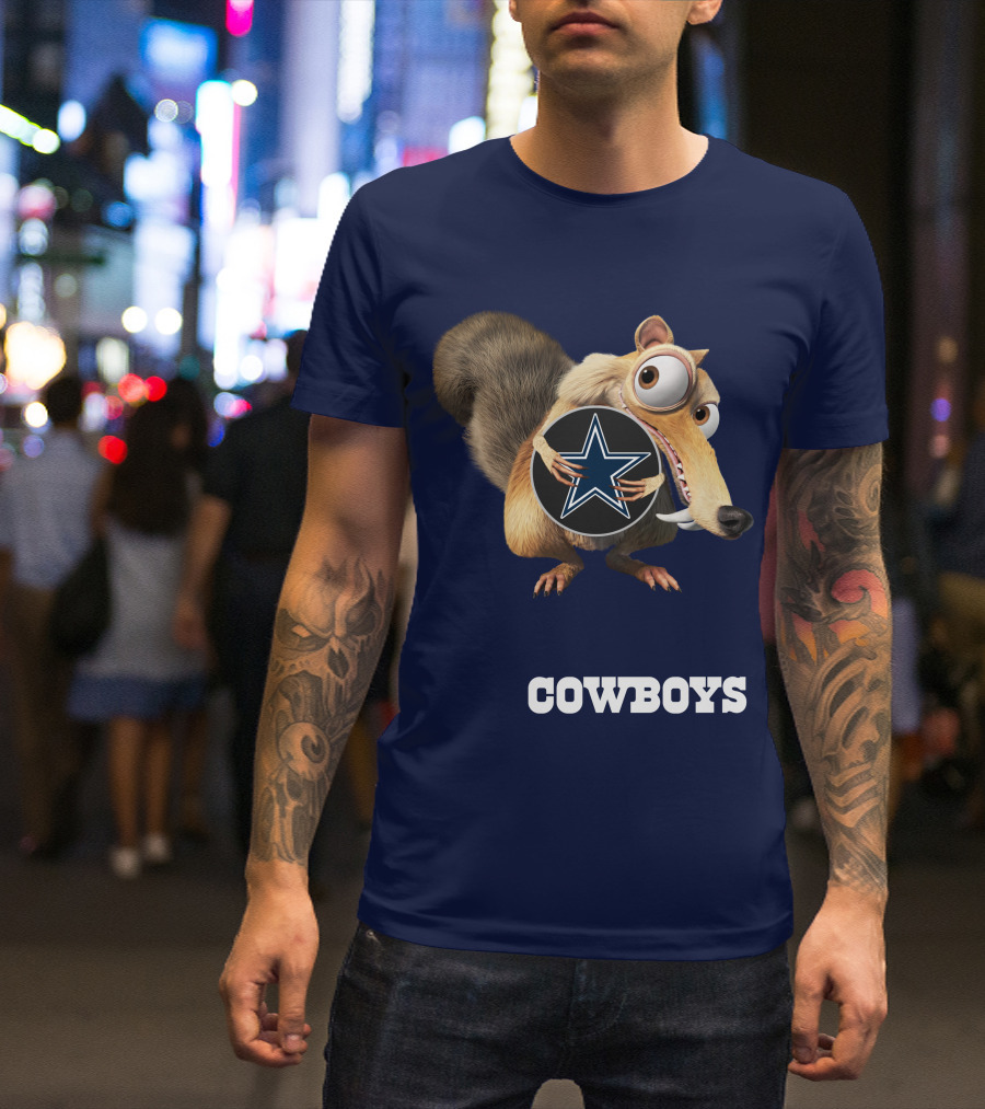 Cowboys Scrat Holding Star T-Shirt