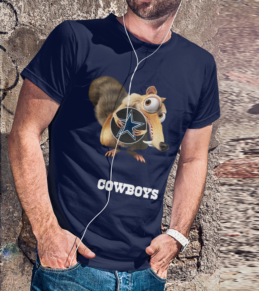 Cowboys Scrat Holding Star T-Shirt