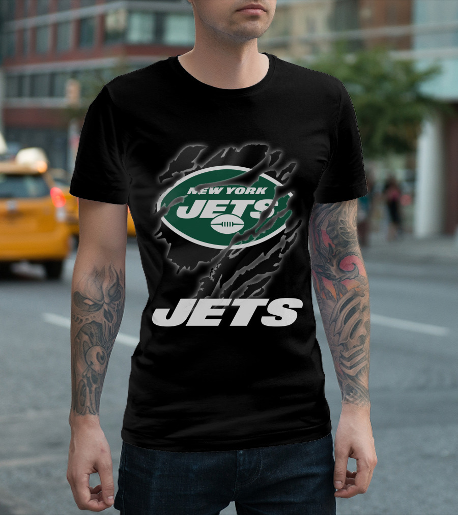 New York Jets Logo With Bold Graphics And T-Shirt