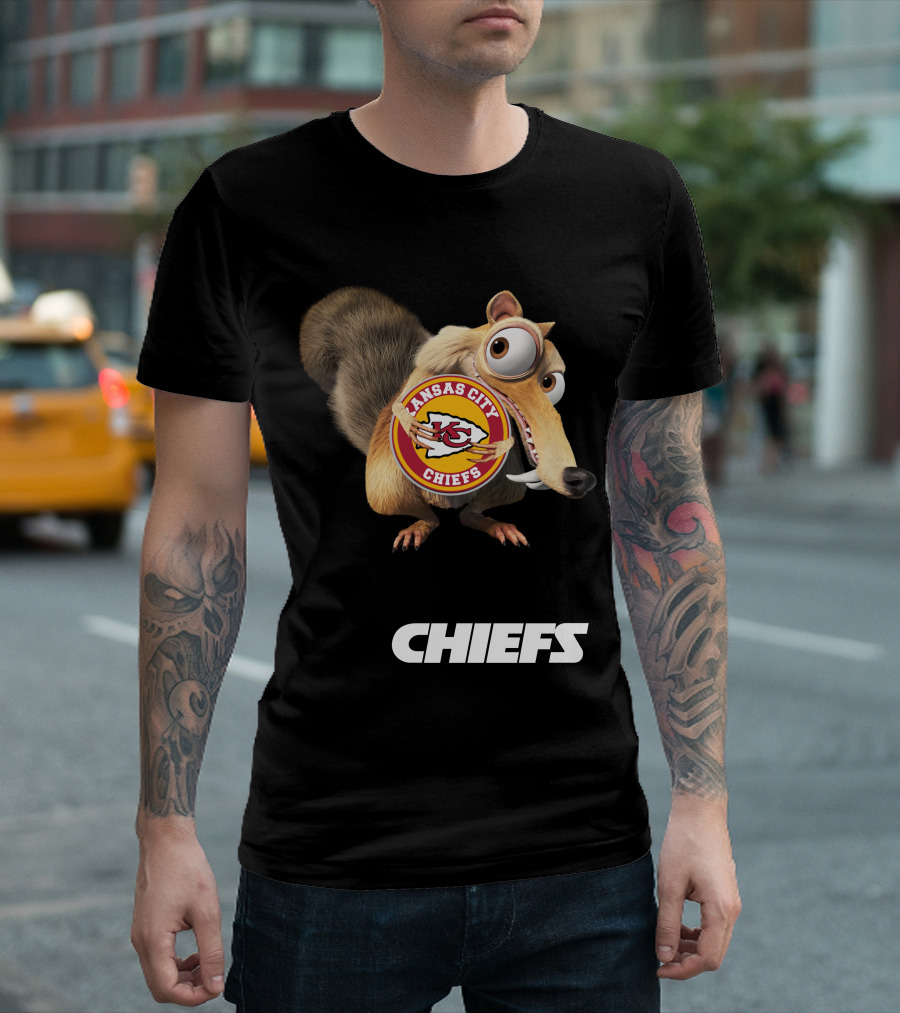 Kansas City Chiefs Mascot Logo With Character Chiefs T-Shirt