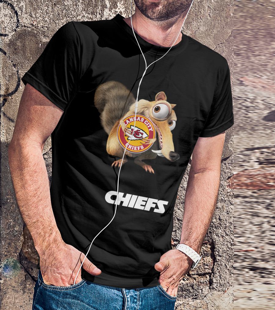 Kansas City Chiefs Mascot Logo With Character Chiefs T-Shirt