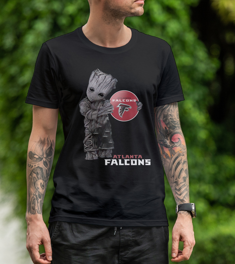 Atlanta Falcons Guardians Groot Crossover T-Shirt