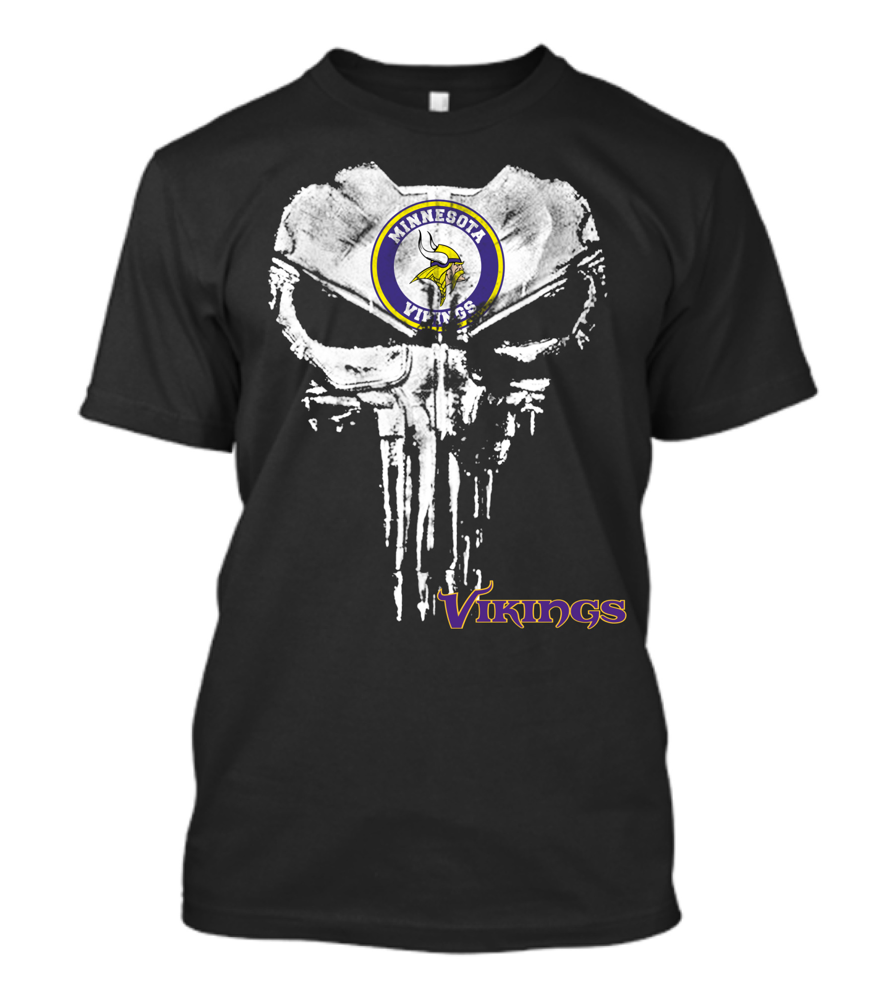 Minnesota Vikings Skull T-Shirt