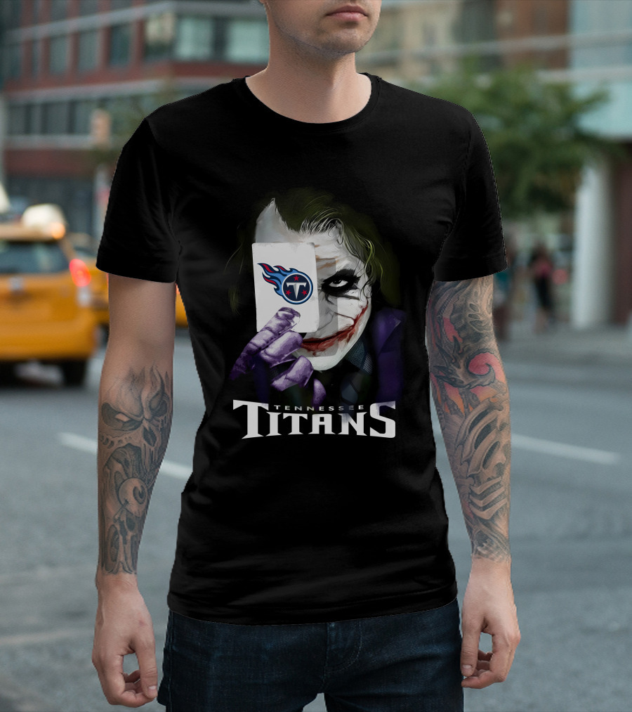 Tennessee Titans Joker Playing Card T-Shirt