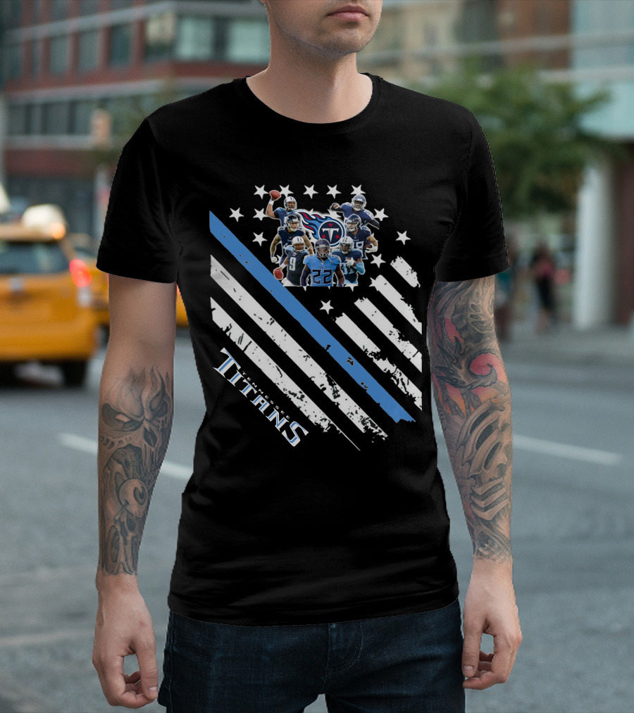 Titans 06 Nfl Team Stars And Stripes T-Shirt
