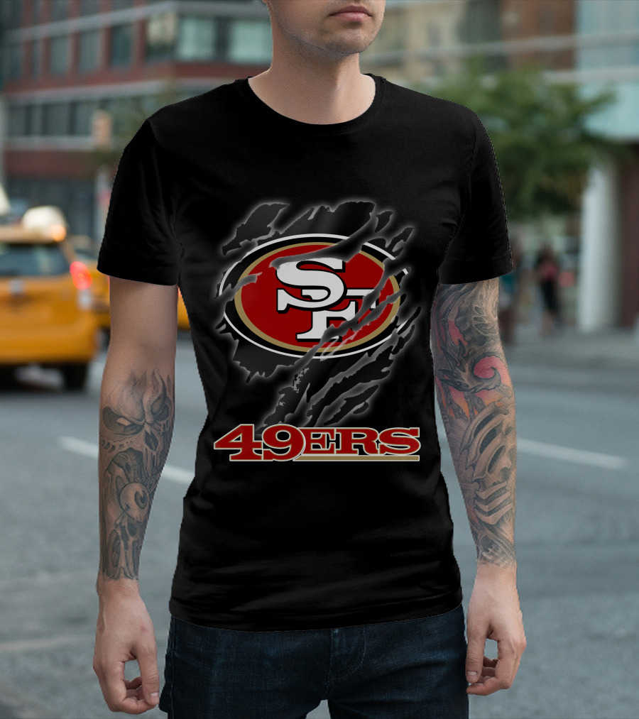 49ers Sf Logo Claw Marks T-Shirt