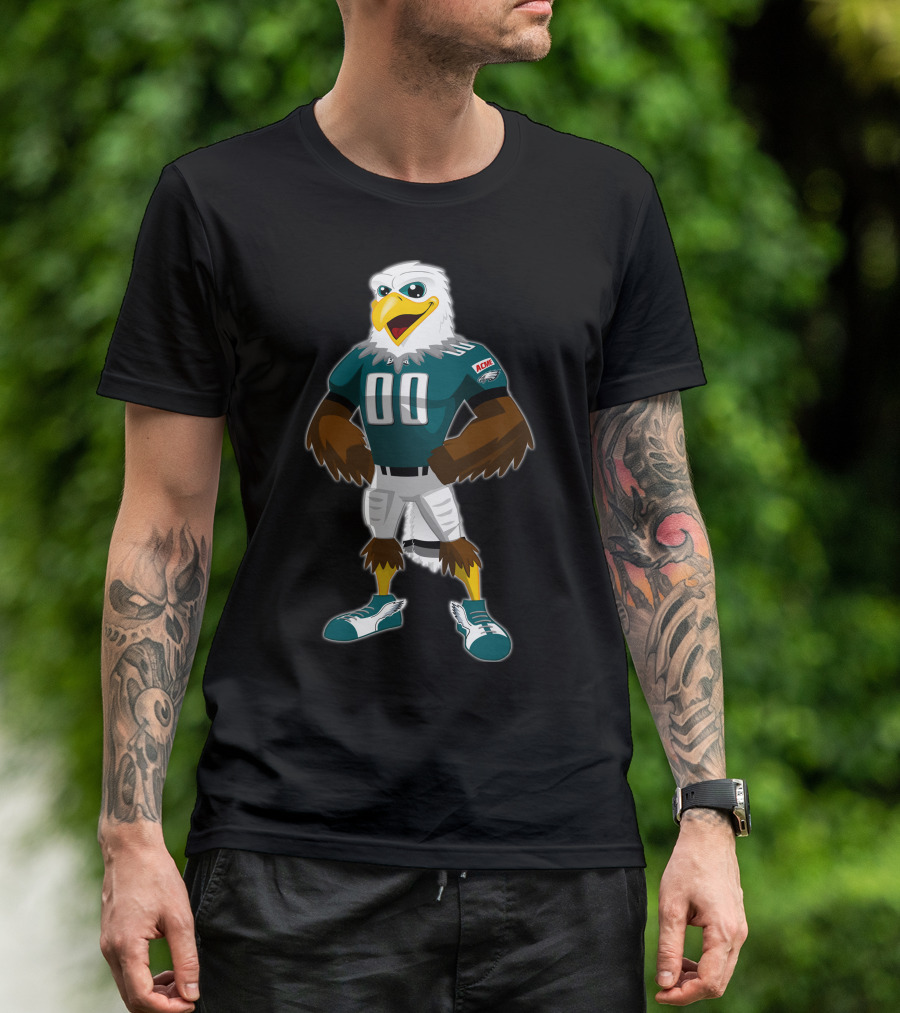 Eagles 12 Football Mascot 00 Green Jersey T-Shirt