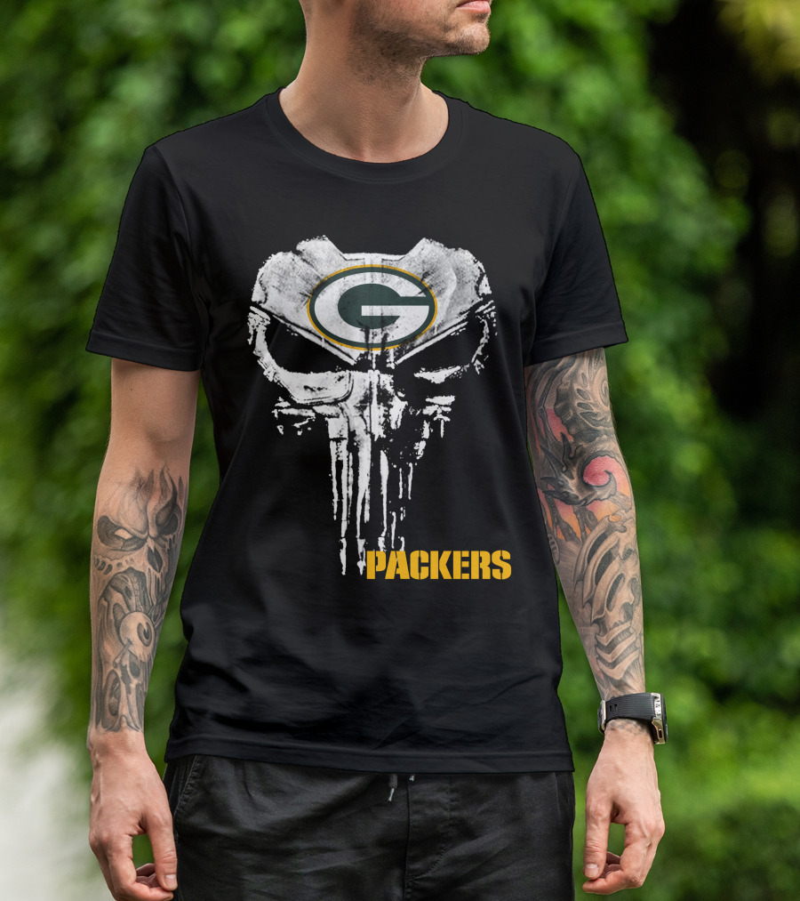 Packers G Logo Skull T-Shirt