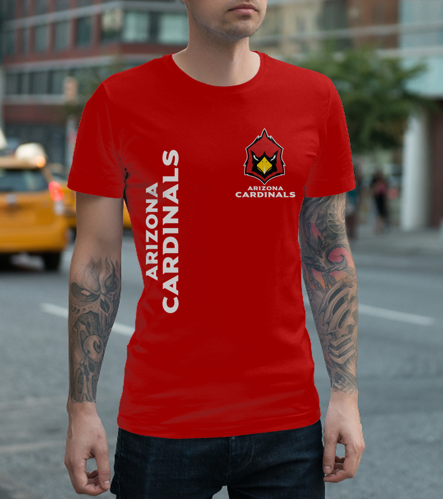 Arizona Cardinals Nfl Team Red Bold T-Shirt