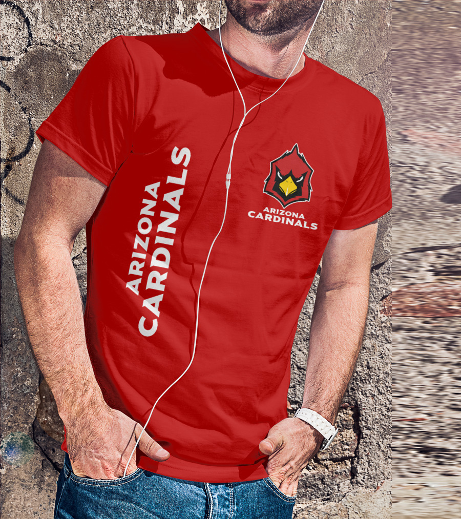 Arizona Cardinals Nfl Team Red Bold T-Shirt