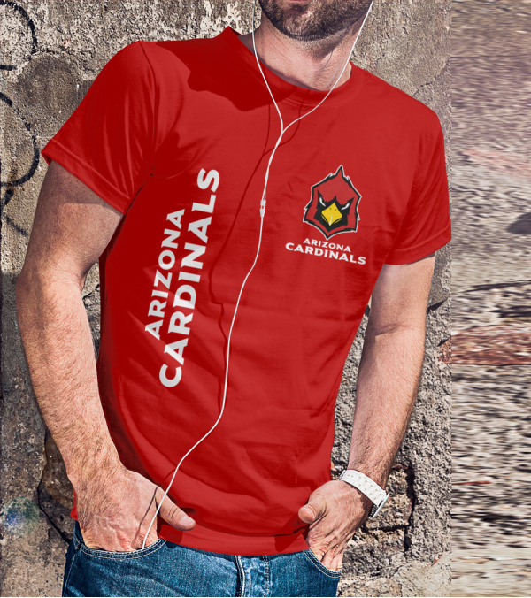 Arizona Cardinals Nfl Team Red Bold T-Shirt