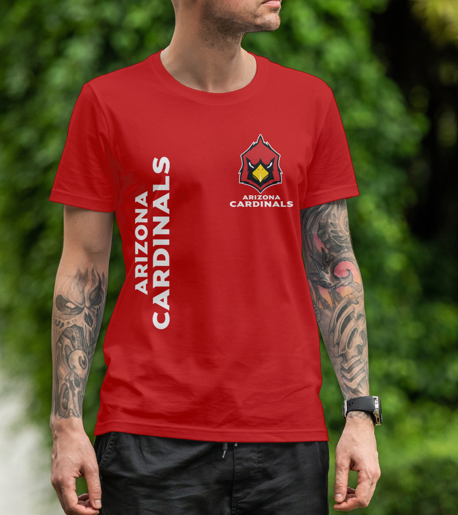 Arizona Cardinals Nfl Team Red Bold T-Shirt