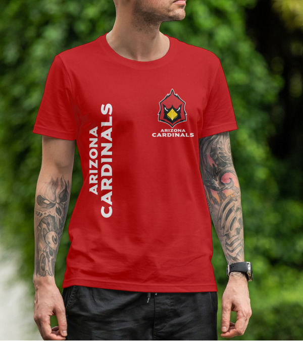 Arizona Cardinals Nfl Team Red Bold T-Shirt