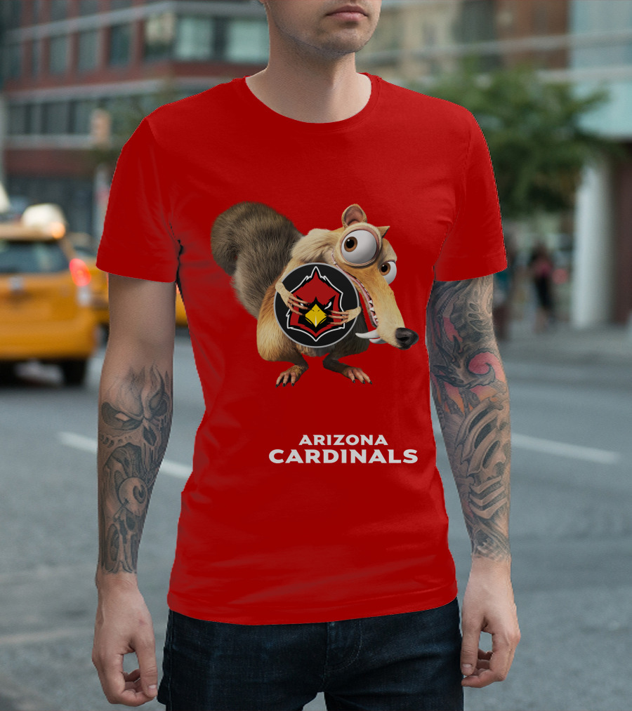 Arizona Cardinals Scrat Ice Age Collaboration T-Shirt