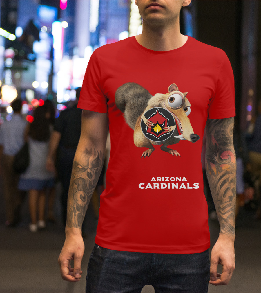 Arizona Cardinals Scrat Ice Age Collaboration T-Shirt