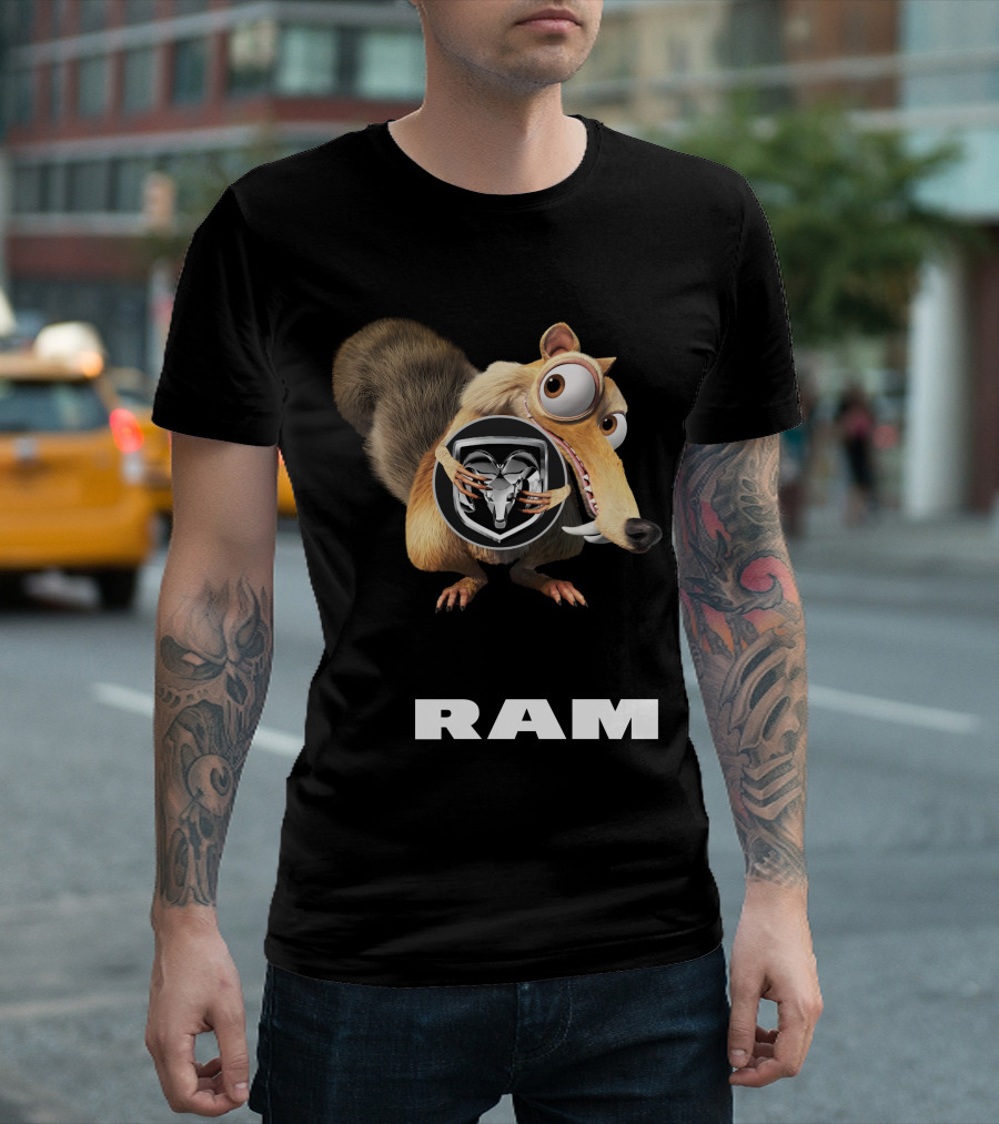 Scrat Ice Age Ram Logo T-Shirt