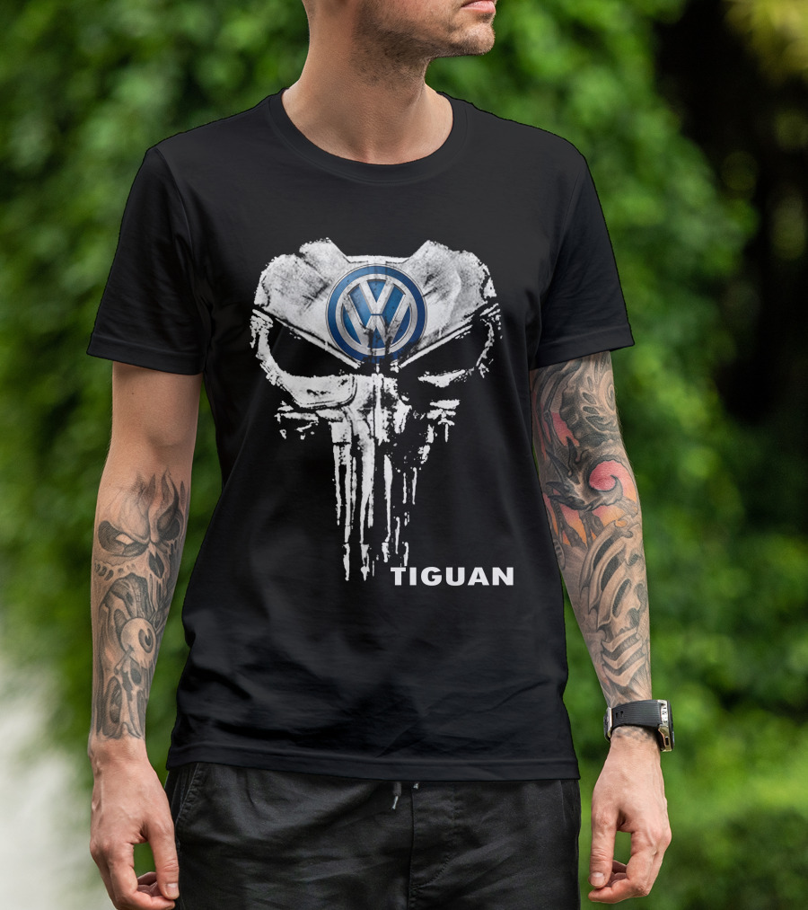 Volkswagen Tiguan Punisher Skull T-Shirt