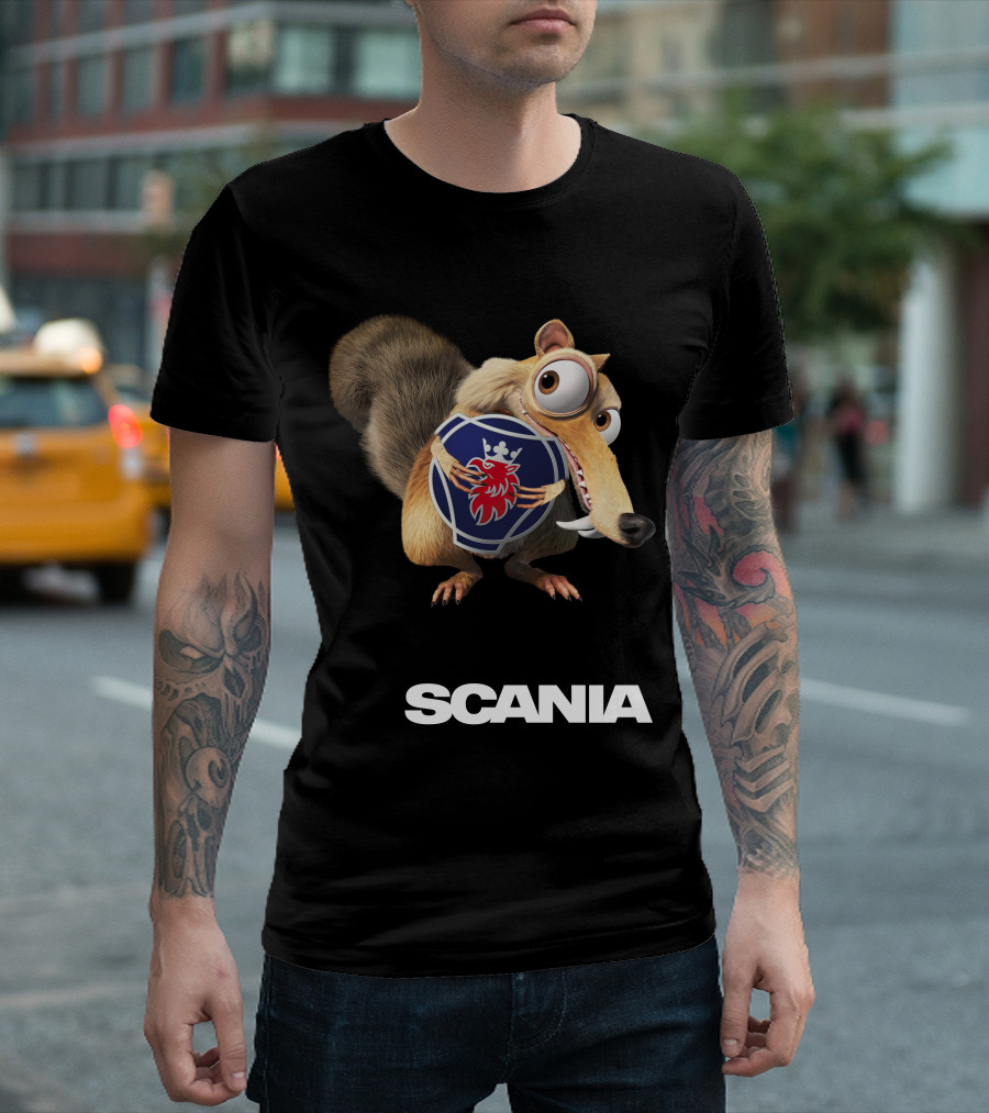 Scania Ice Age Scrat Shield T-Shirt