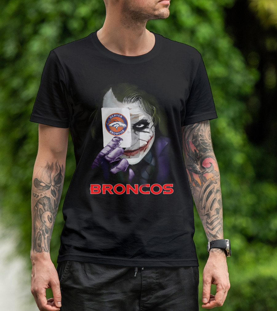 Denver Broncos Joker Card T-Shirt