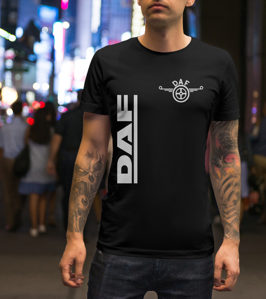 Daf Steering Wheel Emblem With Vertical T-Shirt