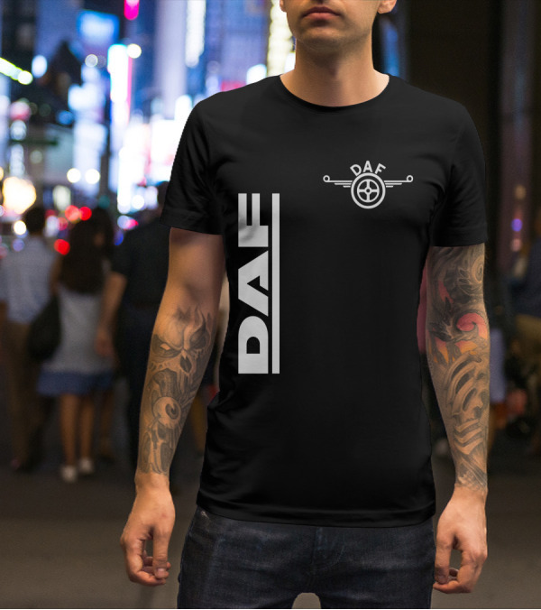 Daf Steering Wheel Emblem With Vertical T-Shirt
