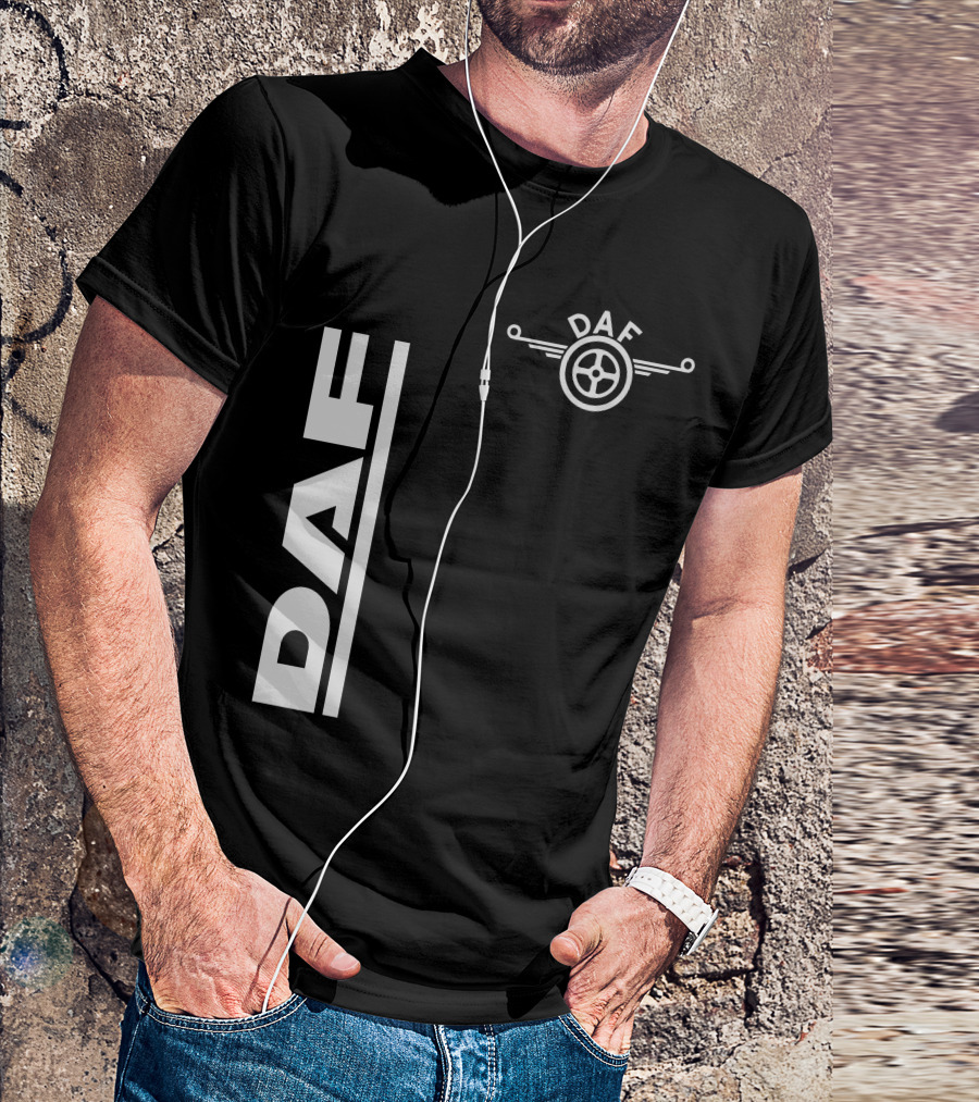 Daf Steering Wheel Emblem With Vertical T-Shirt