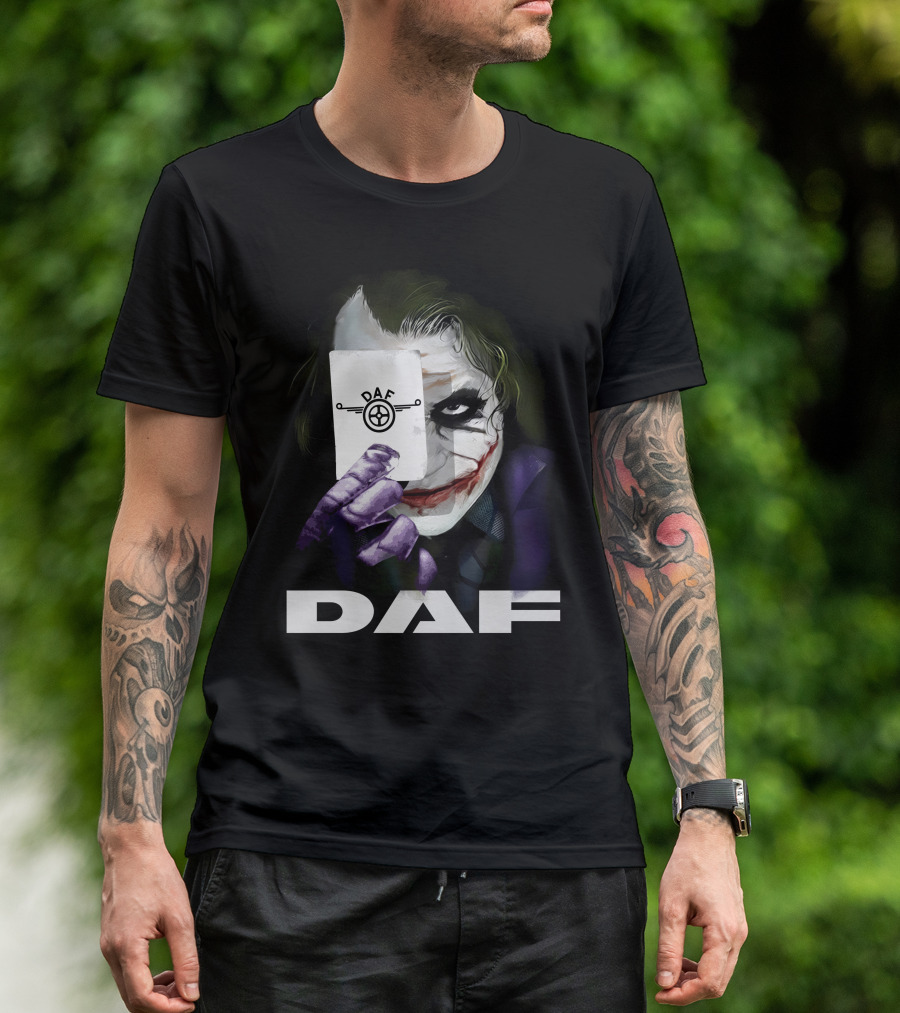 Daf Joker Card Face Iconic Style T-Shirt