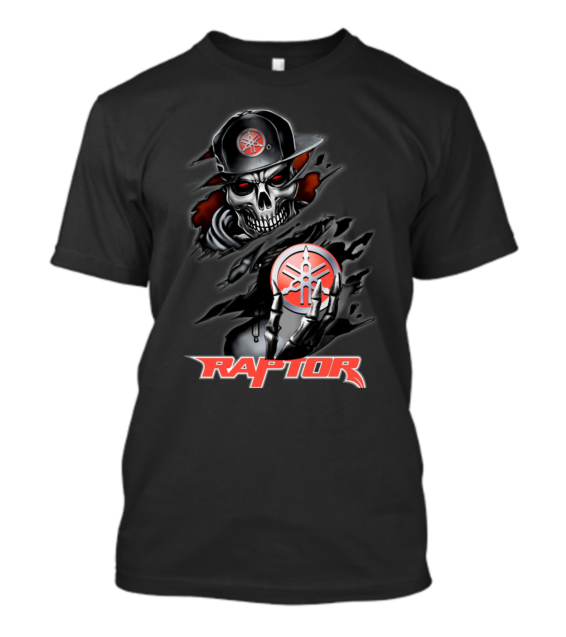 Raptor14 Yamaha Skull And Hat T-Shirt