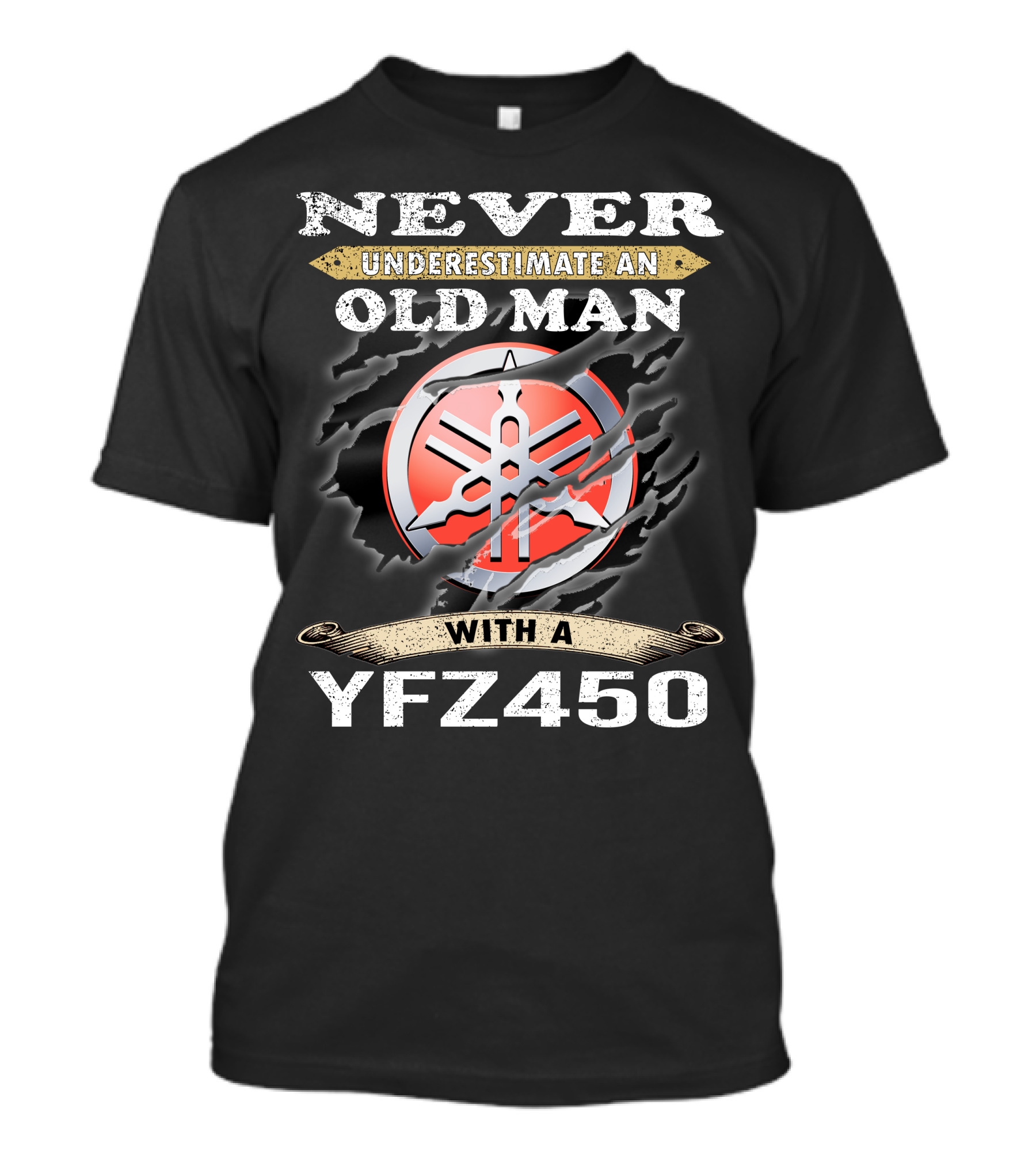 Never Underestimate An Old Man With A Yfz450 T-Shirt