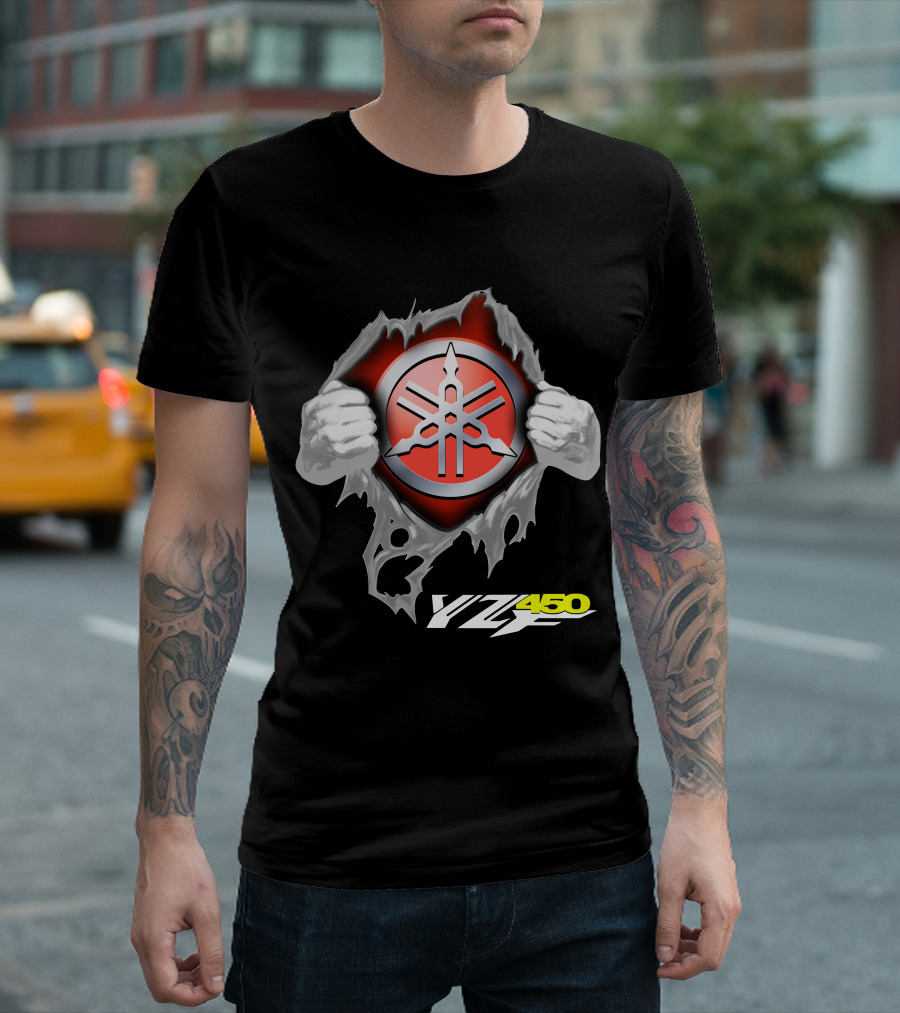 Yamaha Emblem Yz450 Dynamic Burst T-Shirt