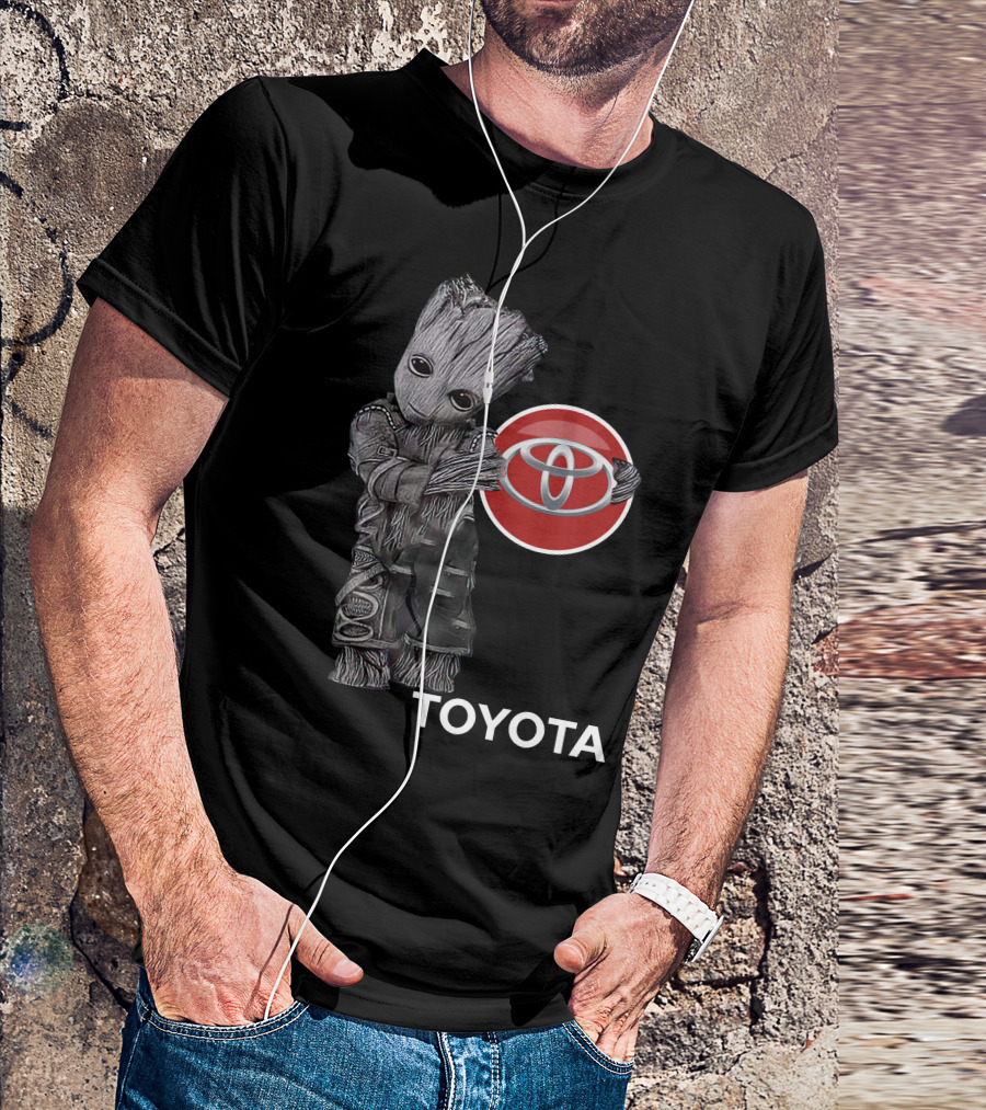 Toyota Logo With Cute Galactic Tree Character Embrace T-Shirt
