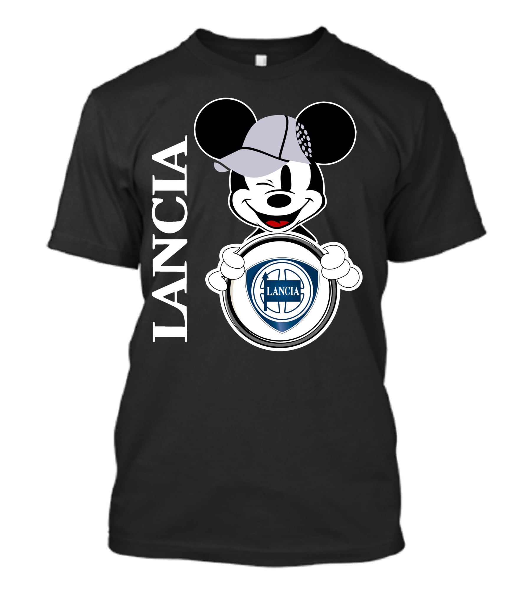 Lancia Mickey Mouse Holding T-Shirt