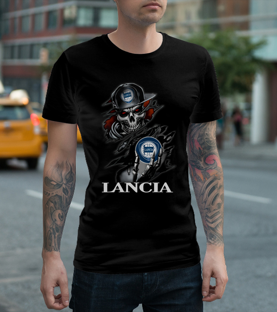 Lancia Skeleton Holding T-Shirt