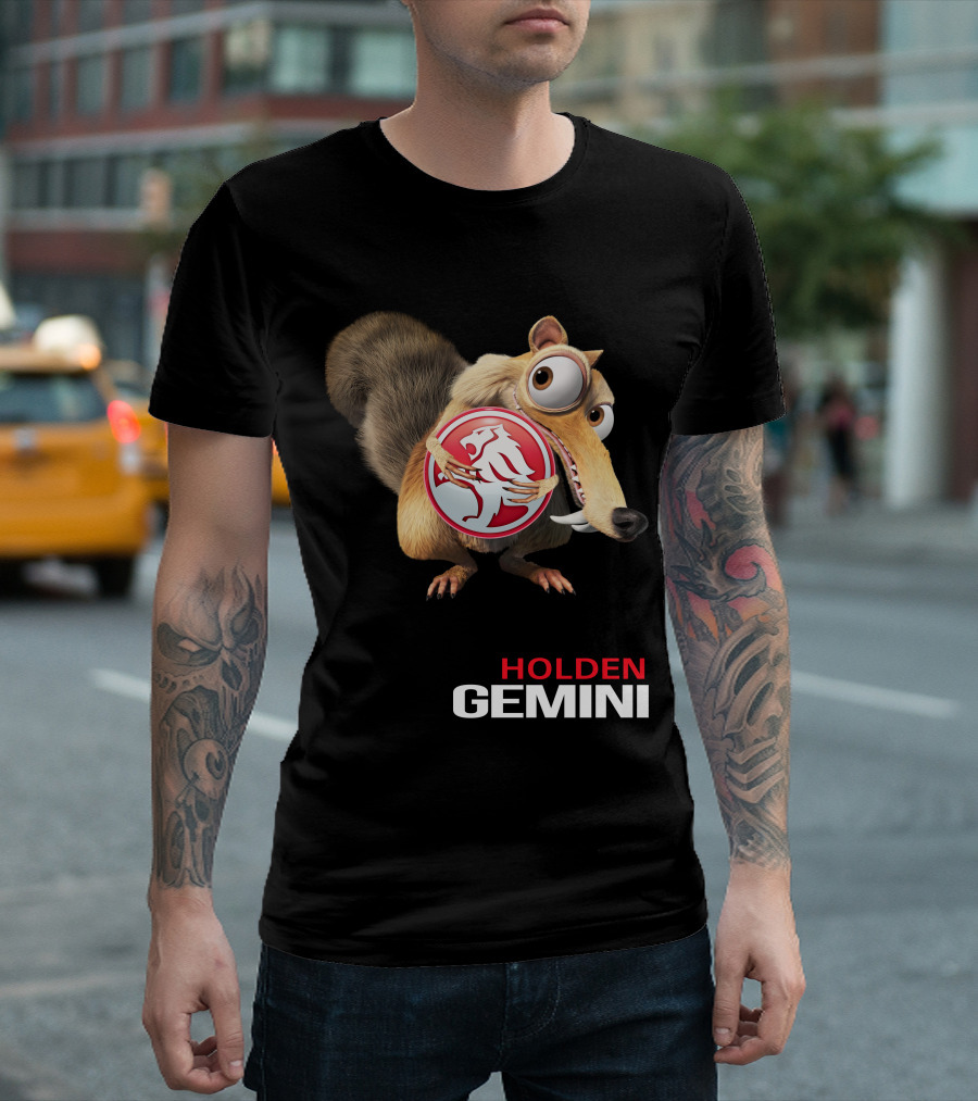Holden Gemini Ice Age Scrat Logo Crossover T-Shirt
